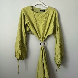 WHITE FOX BOUTIQUE Green Cutout Dress